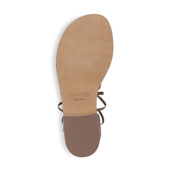 VINCE. Womens Brown Strappy Palmera Round Toe Leather Gladiator Sandles 5.5 M - Picture 4 of 4